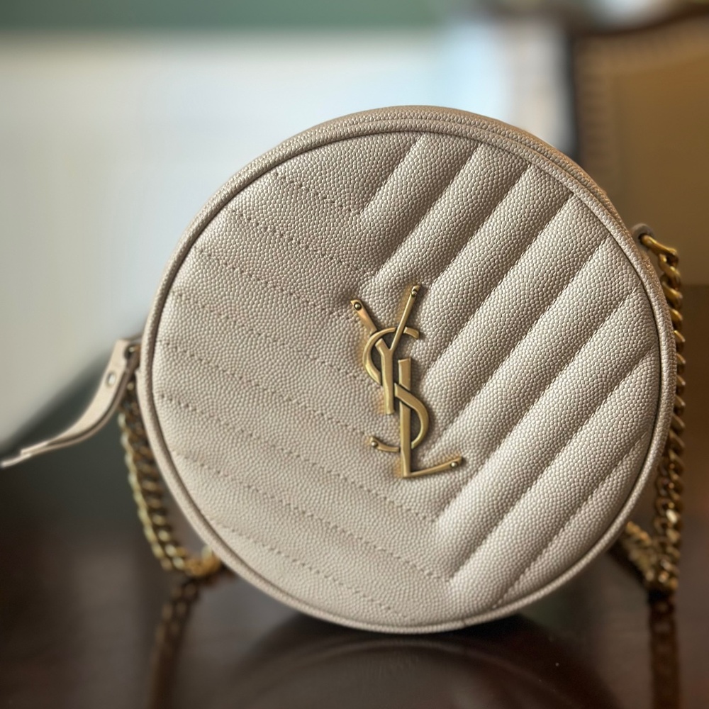Authentic YSL Sac Round Bag